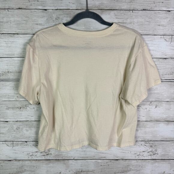 American Eagle Aloha Cropped Tee Shirt Size Large - Picture 3 of 3